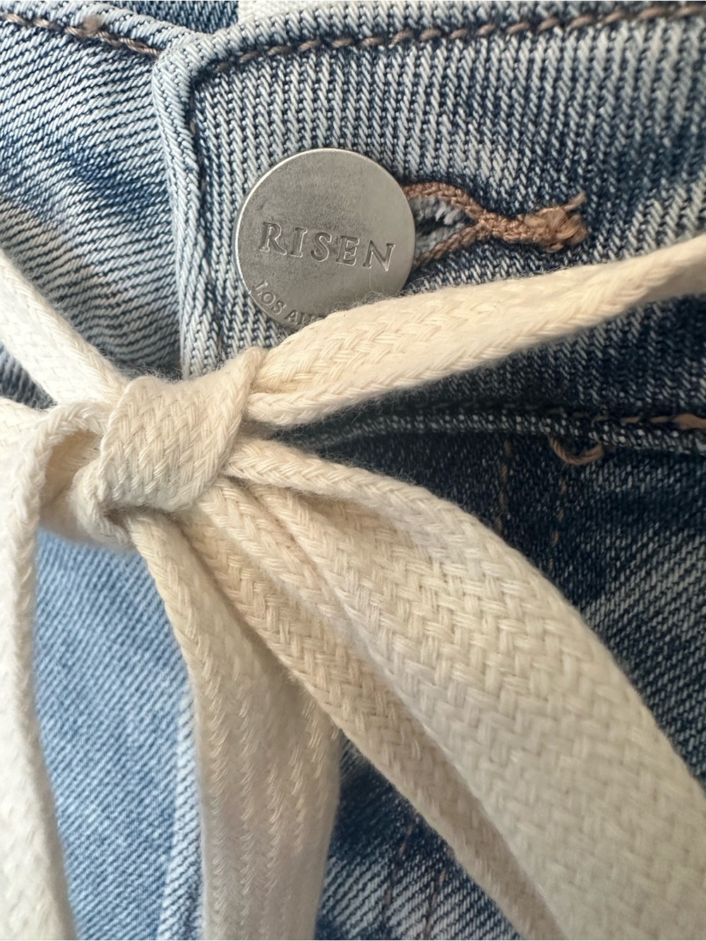 NWT🤍Risen Stripe Baggy Slouchy Jean 3/26 - Picture 4 of 10